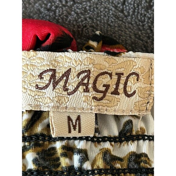 Womens v--neck Magic  Multicolor  Maxi Dress Sz M - Picture 10 of 12